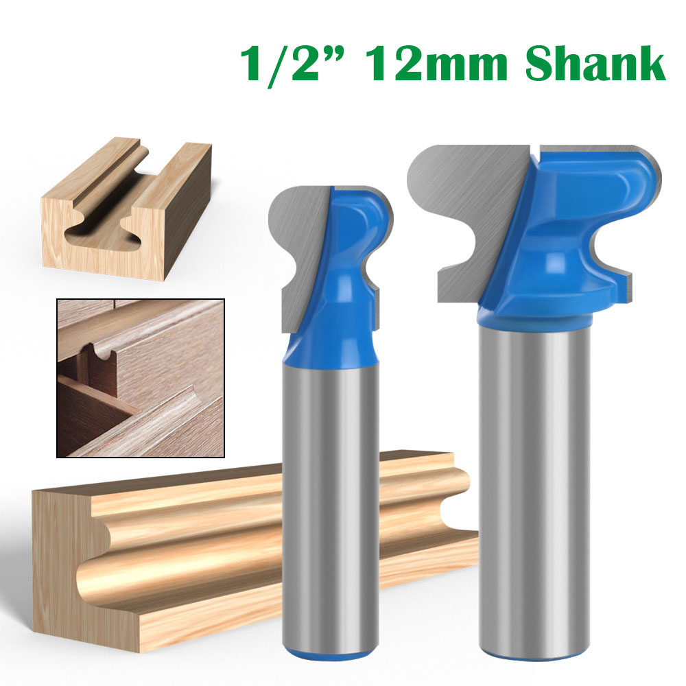 Woodworking Quote - 1PC 1/2インチ（12.7mm）12mmシャンク ミリングカッター 木工用 ダブルフィンガールータービット 木工用
