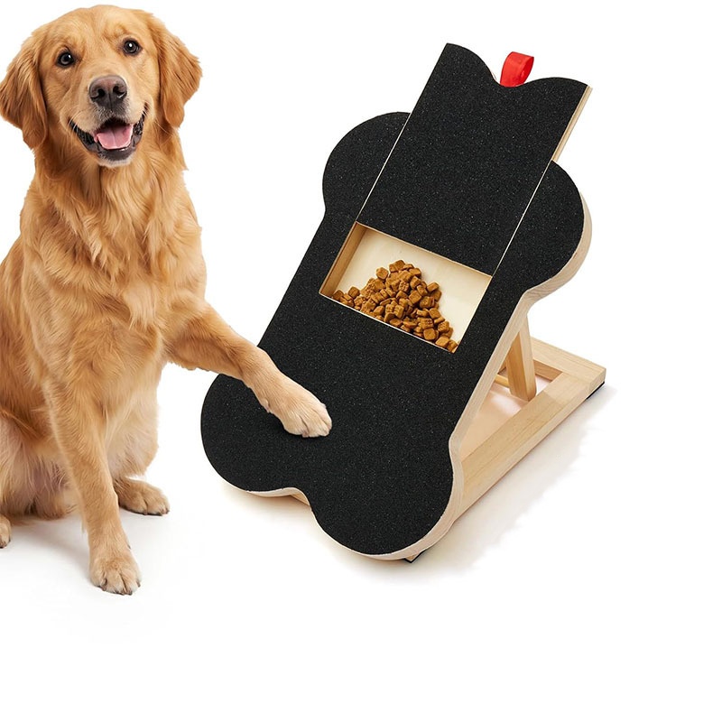 Woodworking Magazine - 木製犬用爪とぎボード、引き出し式トリムパッド付き、内蔵おやつボックス、サンドペーパー付き爪やすり、子犬の爪やすり、足のお手入れツール