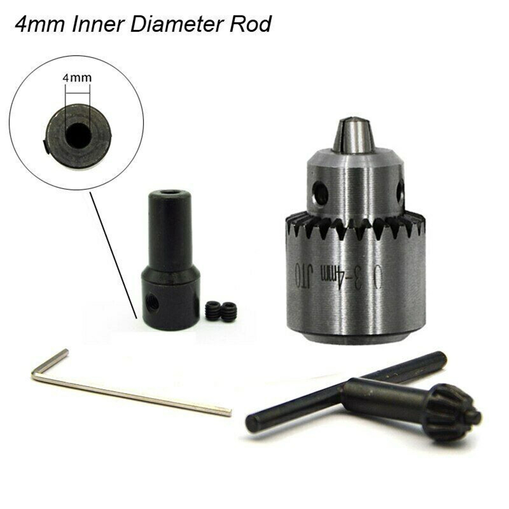 Woodworking Lathe Chuck - 1 セットミニドリルチャックキー 0.3-4 ミリメートルテーパー取付旋盤チャックミニドリルリグモーター接続ロッドスリーブ