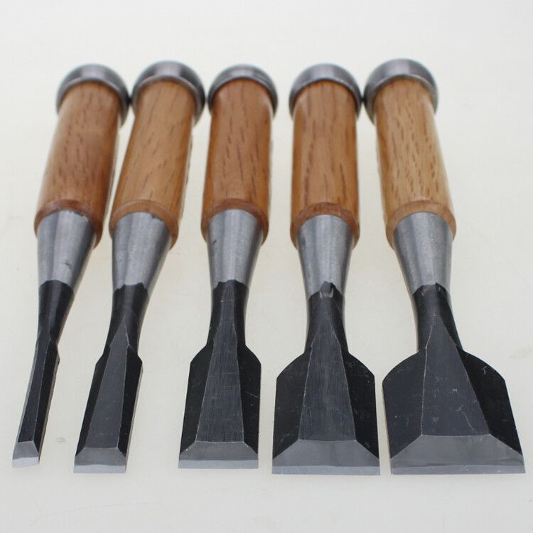 Woodworking Japan - 日本製カニョー建具用ノミ 木工用シャベル フラット半円形フラットシャベル 木工用彫刻ナイフ