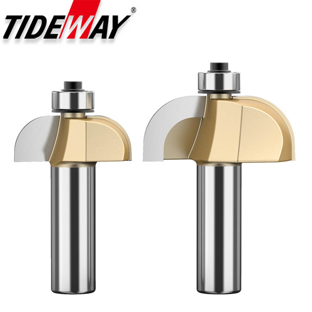 Woodworking Quote - Tideway-プロ品質のファインファールータービット,炭化タングステンカーバイドバー,木工ツール,丸型,ビットベアリング