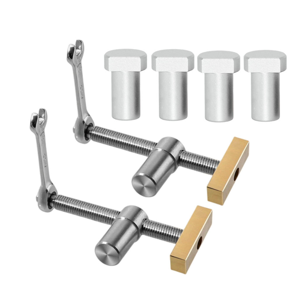 Woodworking Vise - 木工ベンチ犬ブレーキインサートワークベンチ高速固定クリップクランプ真鍮治具万力 19/20 ミリメートルデスクトップ穴大工ツール