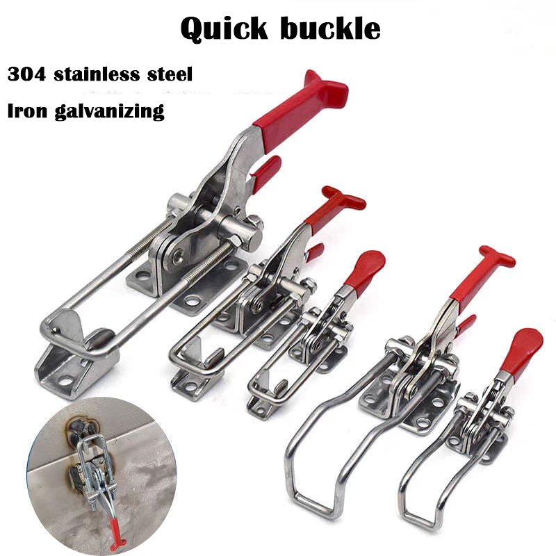 Woodworking Quick Clamps - 304 ステンレス鋼クイックフィクスチャーロックロックボックス調整可能なクランプクランプツールクイックプレスドアボルト