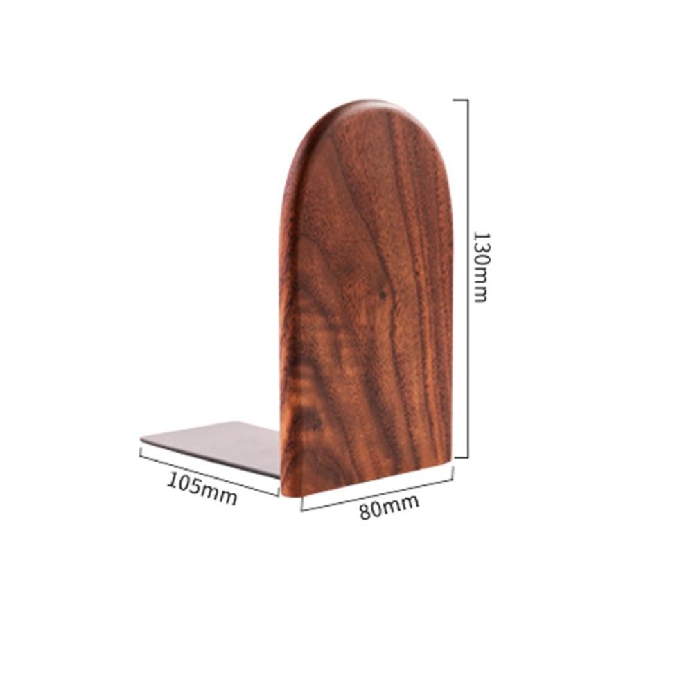 Woodworking Magazine - 丈夫なディスプレイホルダー自然木製ブックエンドブナクルミデスクオーガナイザーデスクトップ本棚INSシンプルなブックサポートラックマガジン