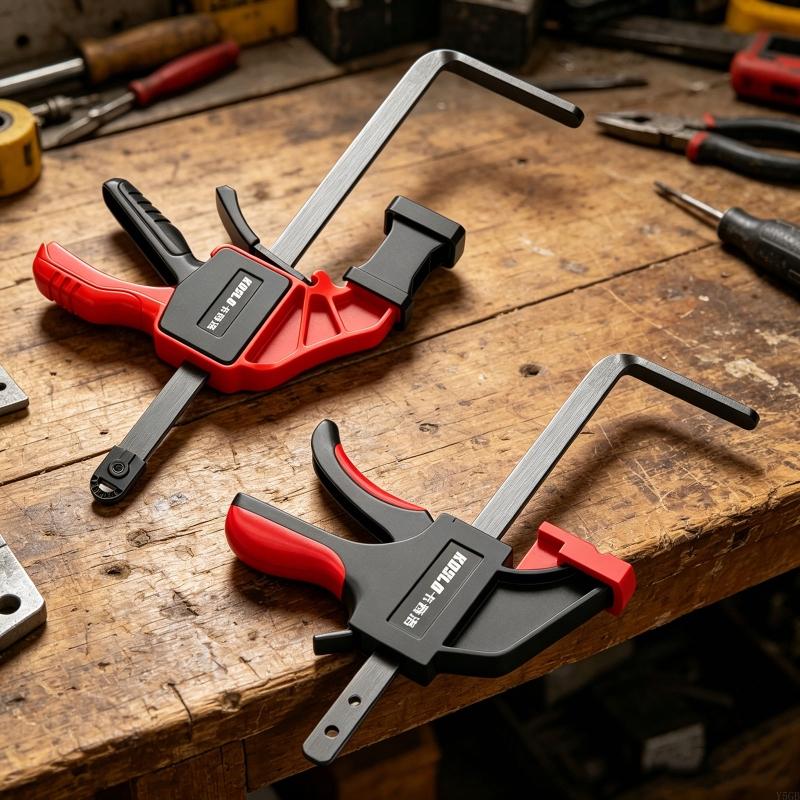 Woodworking Quick Clamps - クイックリリースクランプ特別なクランプトラックカッタークランプ木工用 90 キロ保持力滑り止めゴムチップ Y5GB