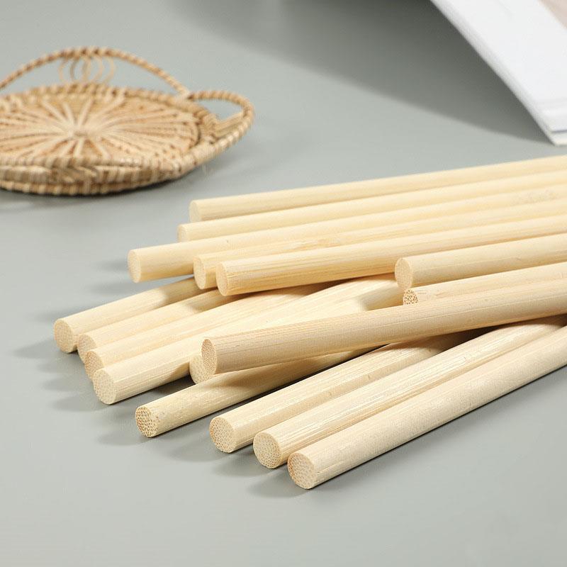 Woodworking Ideas - 3-8 ミリメートルラウンド木製竹スティック DIY 手作りクラフト家具装飾品作る小さな木製スティック材料木工用品