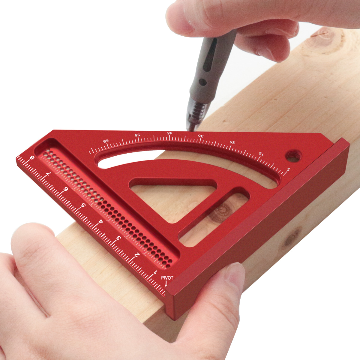 Woodworking For Engineers - マルチ角度測定定規、木工直角分度器、アルミマイター三角定規、精密レイアウト測定エンジニアツール