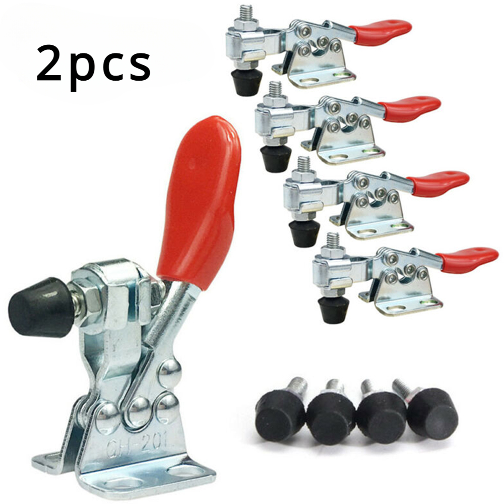 Woodworking Quick Clamps - クイックリリーストグルクランプ,垂直および水平タイプ,U字型,木工,2個