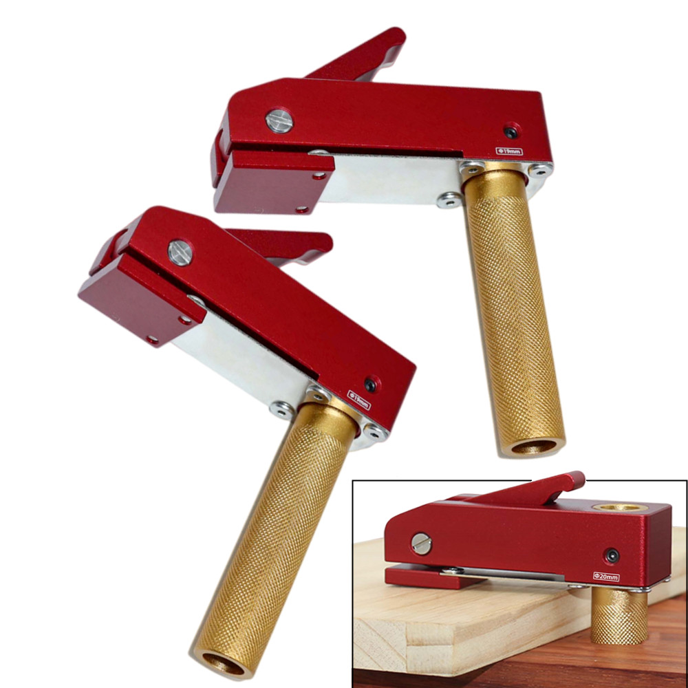 Woodworking Quote - 19/20MM穴用ワークベンチクイックアクティングホールドダウンクランプ、木工ベンチドッグクランプ高速固定クリップツール