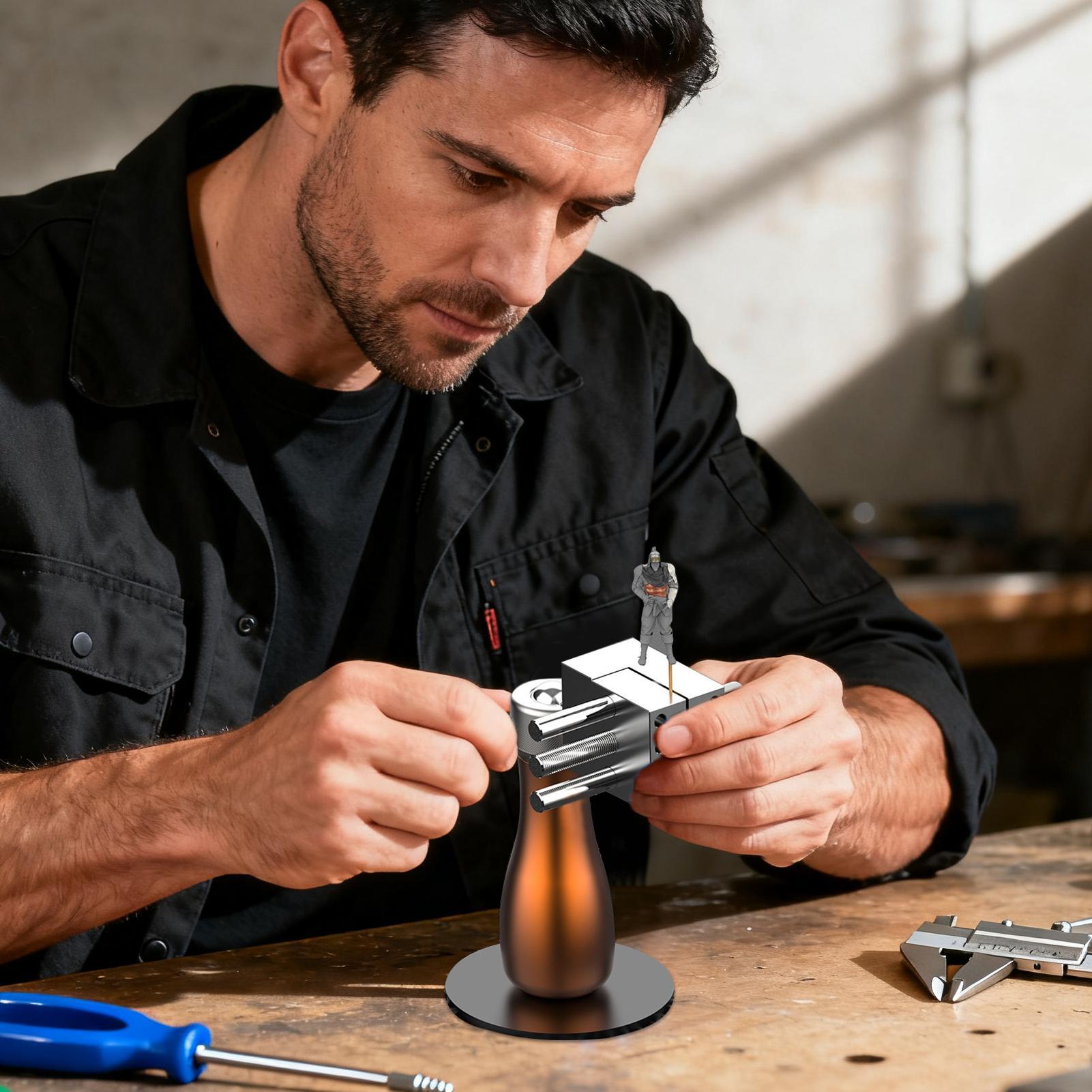 Woodworking Vise - 小型万力卓上モデルビルディングクランプポータブルハンドヘルドミニワークステーションモデル構築用ジュエリー製作木工工芸品