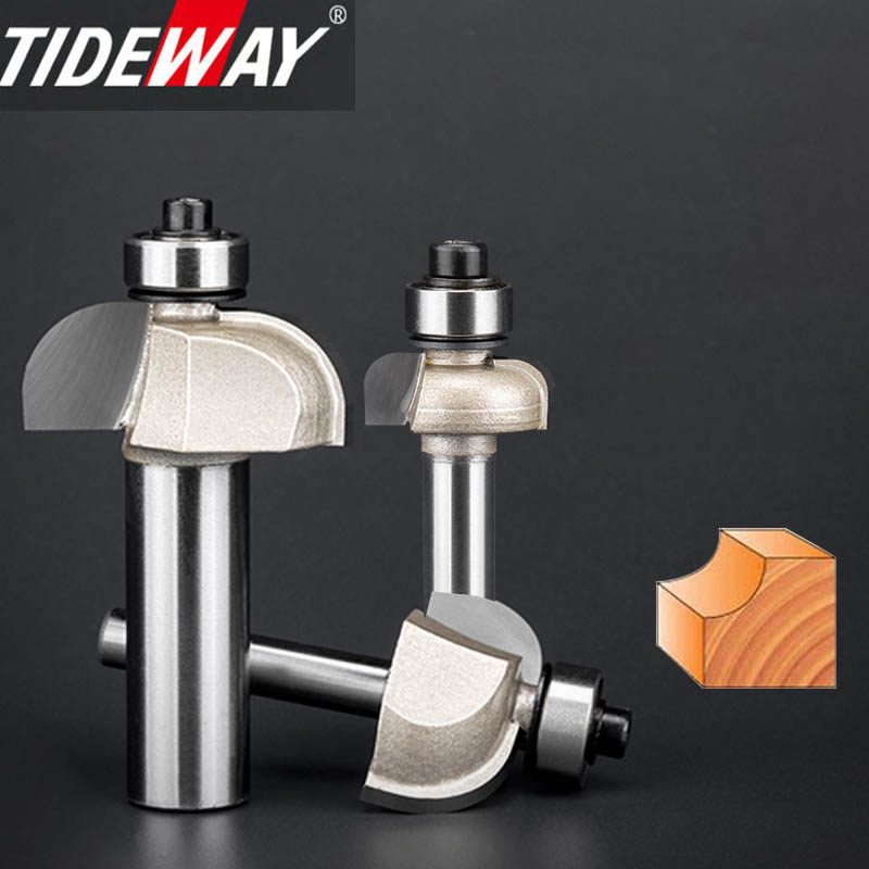 Woodworking Quote - Tideway-炭化タングステンカーバイドルーター,プロ品質,フライスカッター,木工ツール,丸型,ビットベアリング