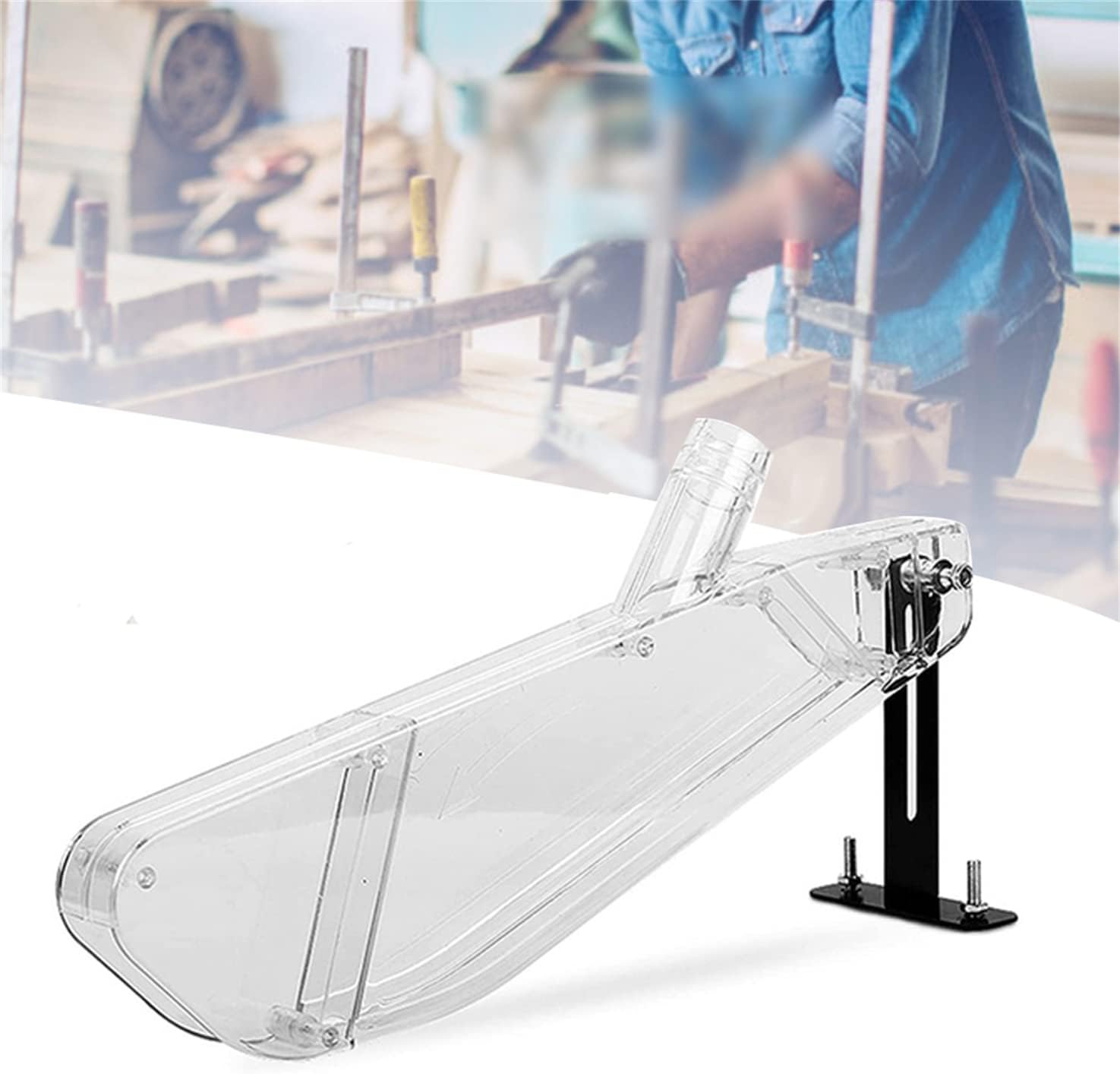 Woodworking Dust Collection - 木工テーブルソー保護カバー透明集塵ガード電動丸鋸用防塵透明プラスチックケース