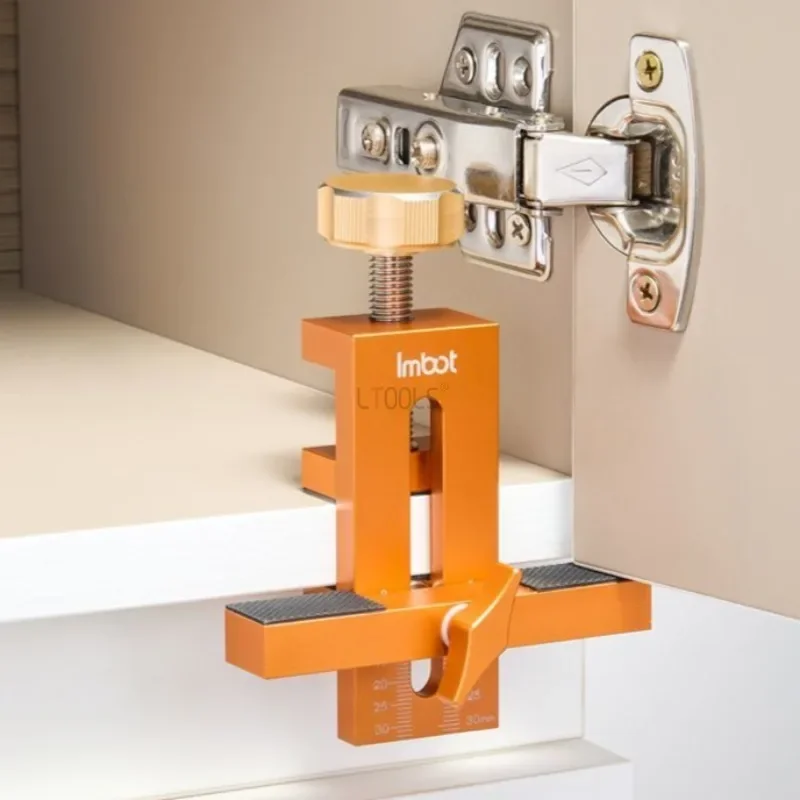 Woodworking Quick Clamps - キャビネットドア取り付けジグ、調整可能な食器棚ドア、クイックポジショニング取り付けクランプ、木工固定固定具、アルミニウムジグ