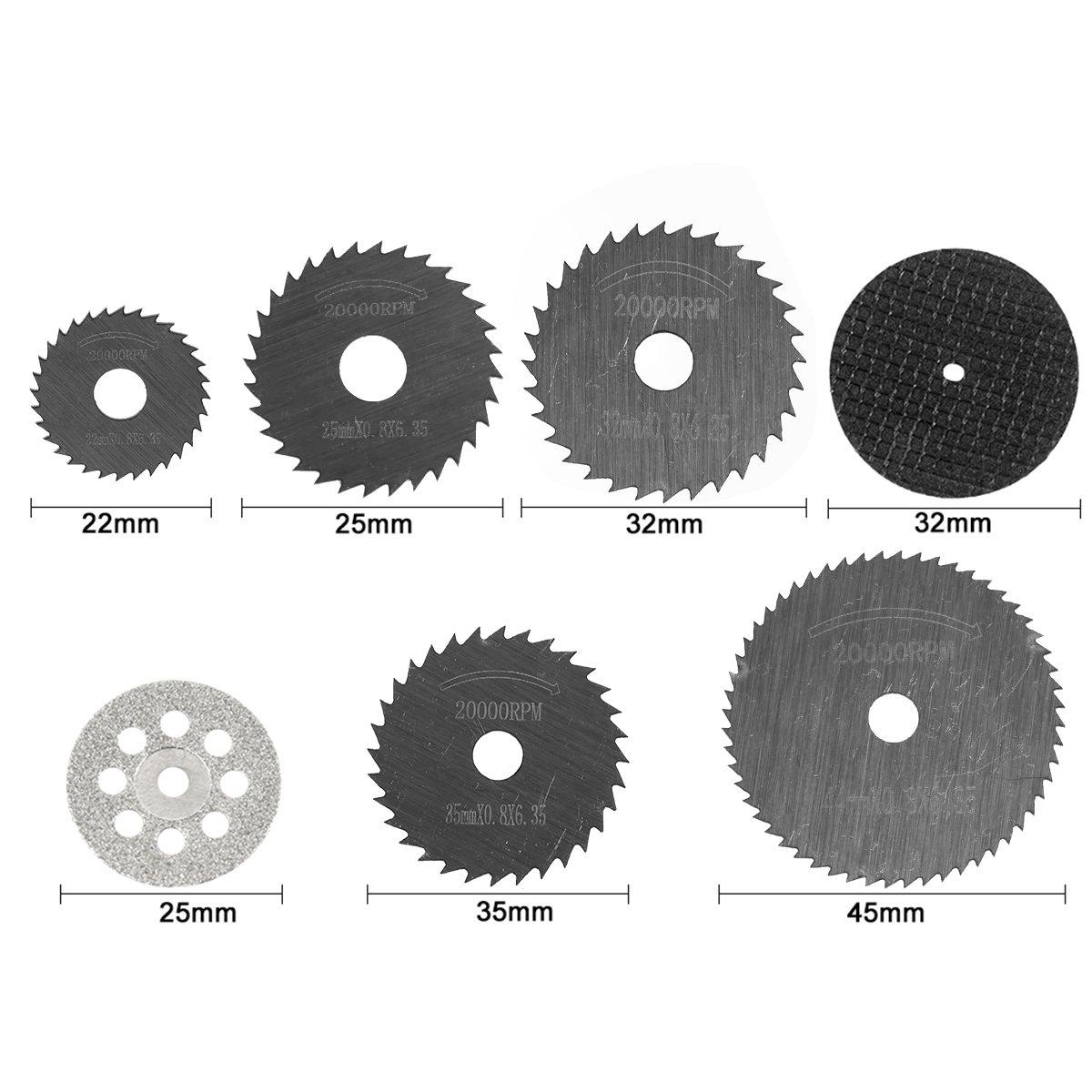 31/30pc ダイヤモンド切断ディスク HSS 丸鋸刃サン - Woodworking Saw のレビューと価格