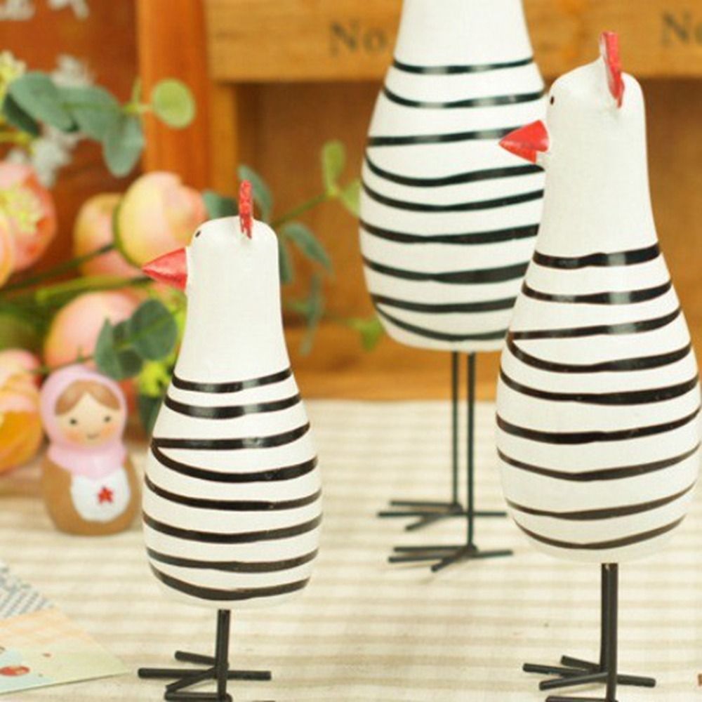 木製の装飾的な鶏の像,3ピースのセット,エレガントでかわいい - Wood Chisel Set のレビューと価格