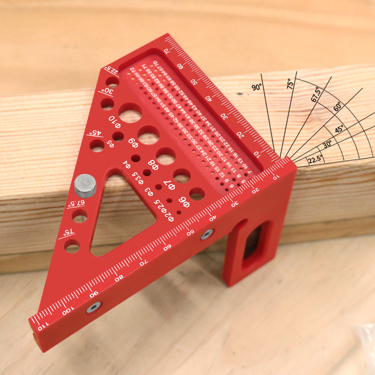 3D マルチアングル測定定規 メトリック 45/90 度木工 - Woodworking For Engineers のレビューと価格