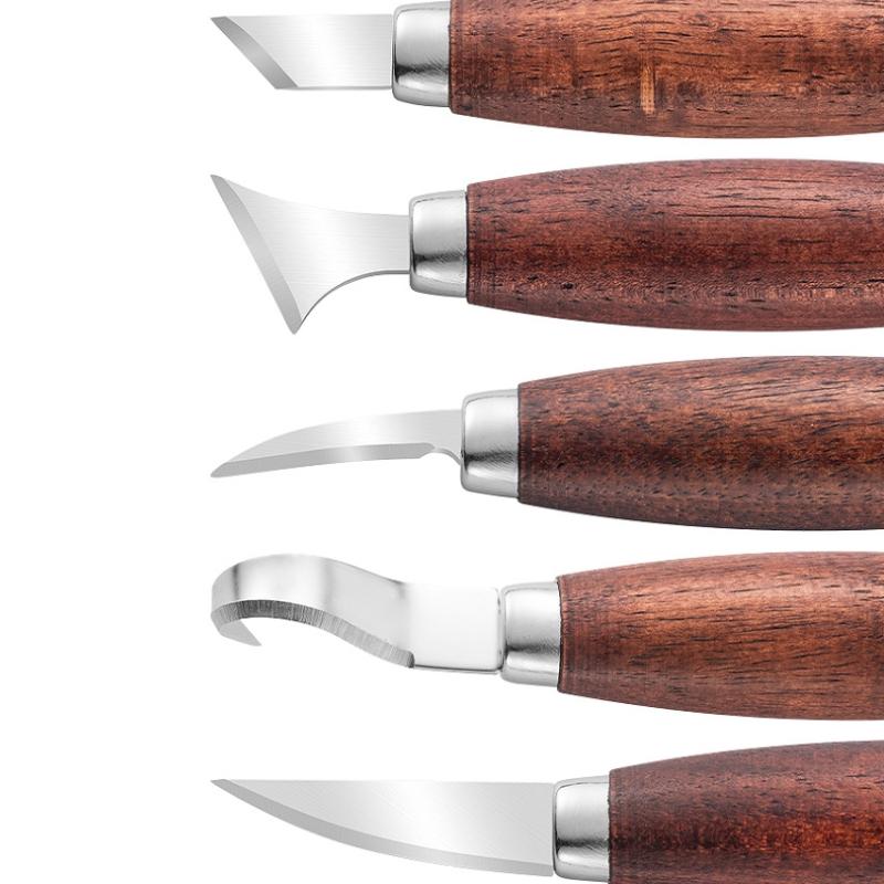 5個入り木彫り鑿セット - DIY木彫り＆剥離プロジェクト用 - Wood Chisel Set のレビューと価格
