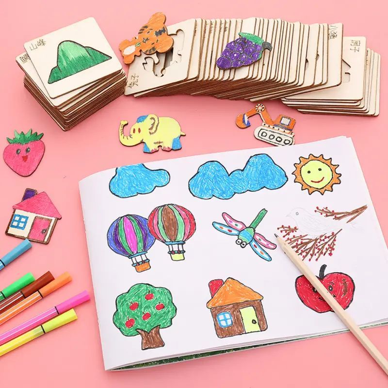 マーク付き木製描画テンプレート、DIYテンプレート、描画ツー - Woodworking Kit のレビューと価格