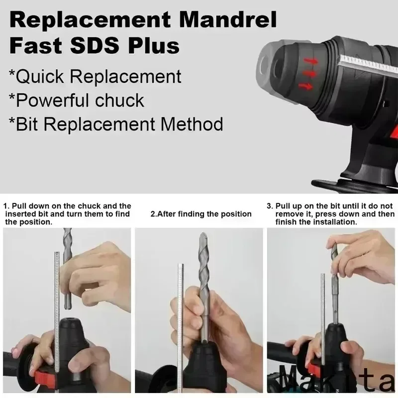 マキタ ハンマードリル ブラシレス コードレス 電動ハンマー - Woodworking Essential Tools のレビューと価格