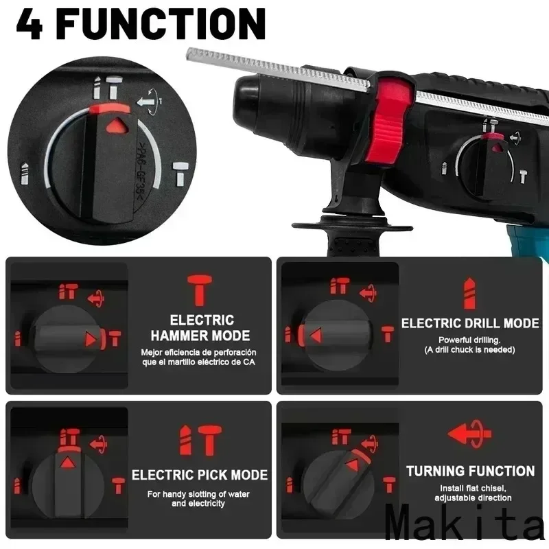 マキタ ハンマードリル ブラシレス コードレス 電動ハンマー - Woodworking Essential Tools のレビューと価格