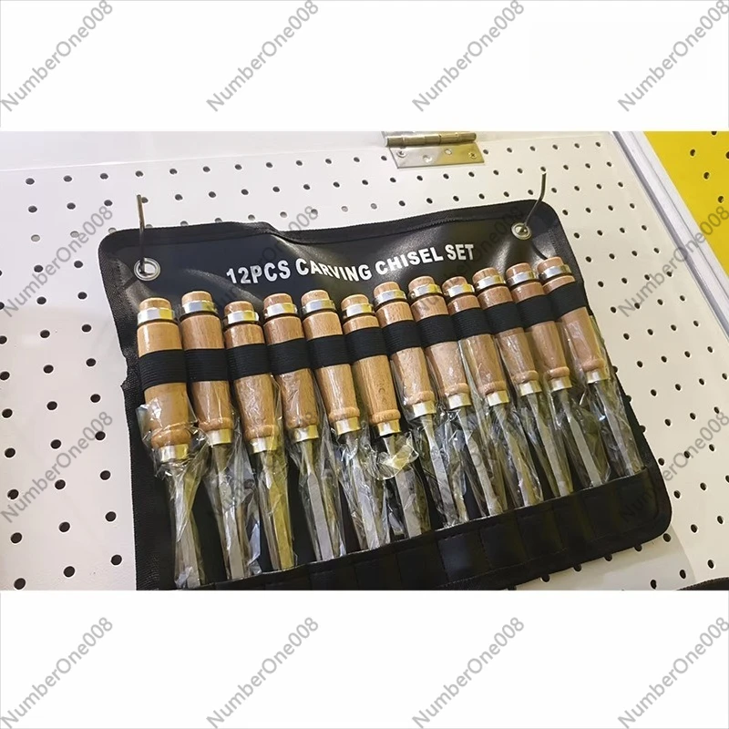 12個入り木彫り工具セット、木製ハンドル付きプロ用木彫り鑿セ - Wood Chisel Set のレビューと価格