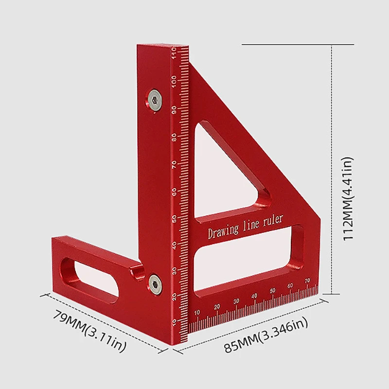 木工用直角分度器 アルミ合金製マイター三角定規 高精度レイア - Woodworking For Engineers のレビューと価格
