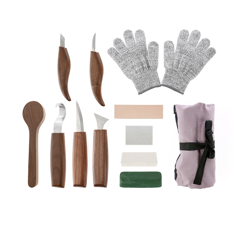 12個入りクルミ材クロムバナジウム鋼製彫刻セット、木工用手工 - Wood Chisel Set のレビューと価格