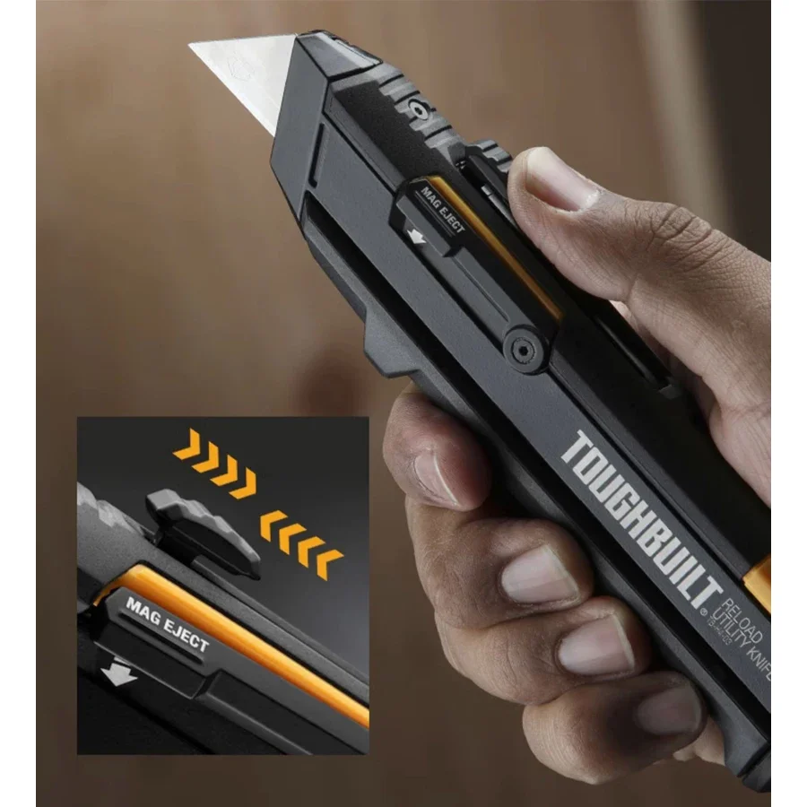 Toughbuilt-リロードユーティリティナイフ、2ブレー - Woodworking Magazine のレビューと価格