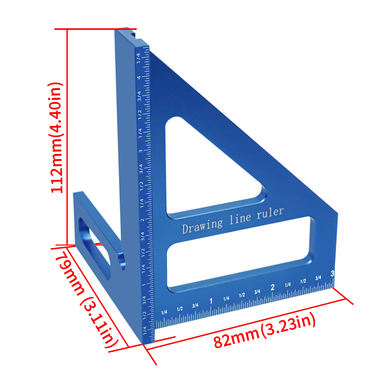 アルミニウムマイタートライアングルルーラー、精度3Dマルチア - Woodworking For Engineers のレビューと価格