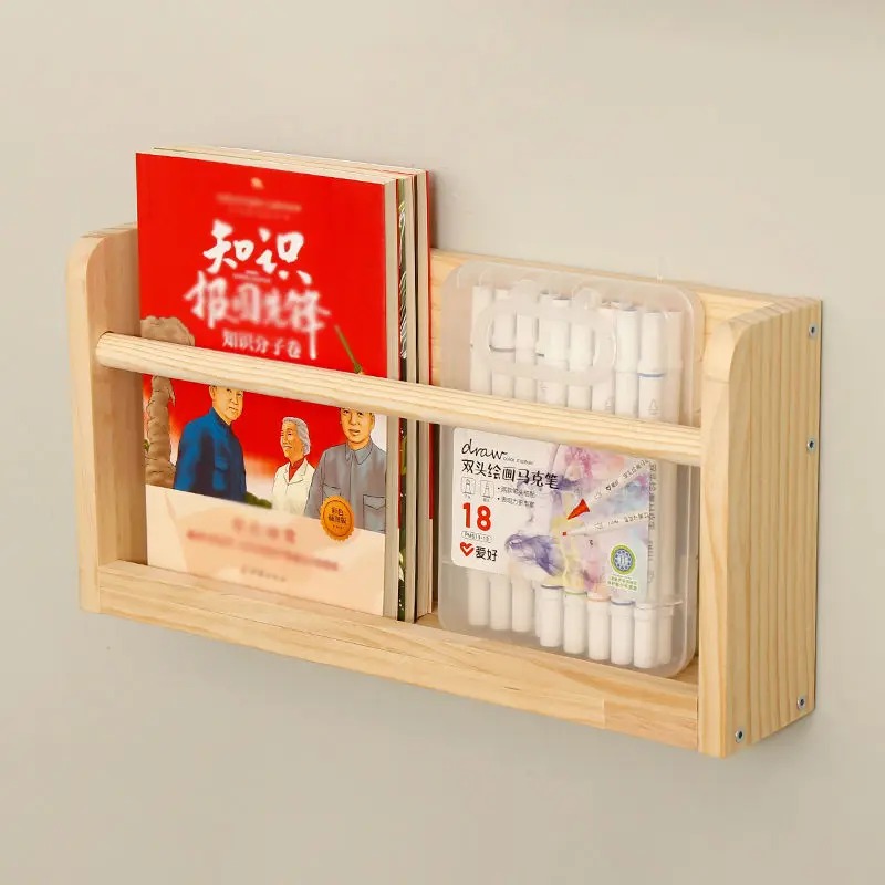 無垢材壁掛けマガジンラック本棚ドア掛け収納棚子供部屋本棚 - Woodworking Magazine のレビューと価格
