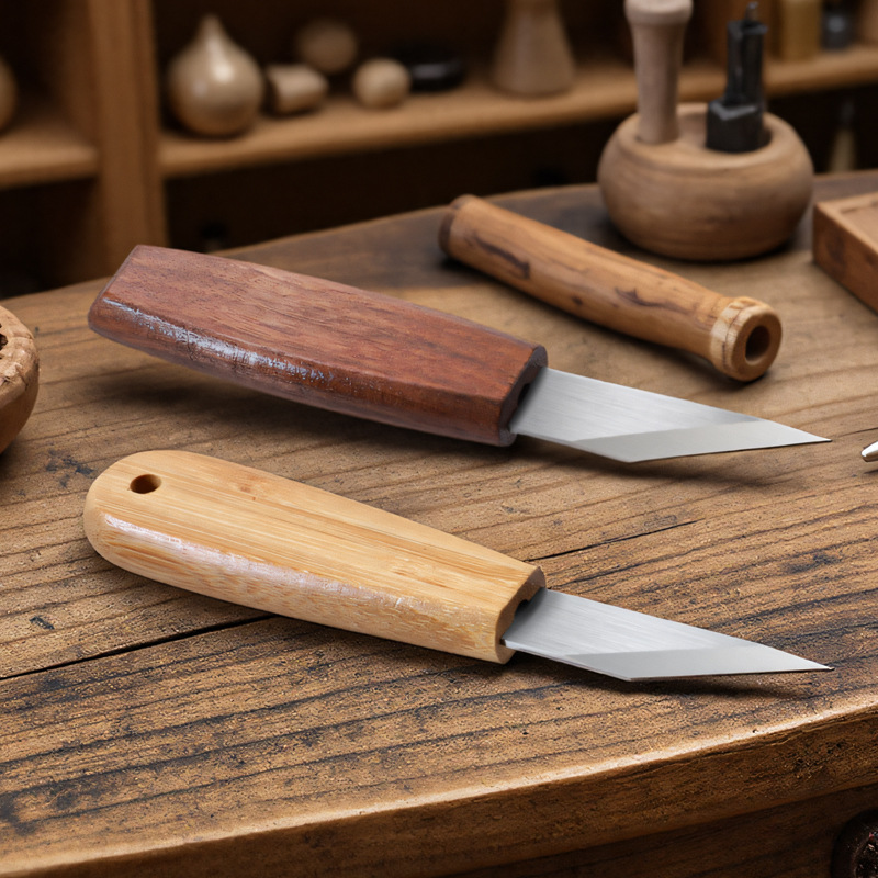 手作り精密彫刻ナイフ CRVブレード シャープポイント ウォ - Woodworking Joinery のレビューと価格