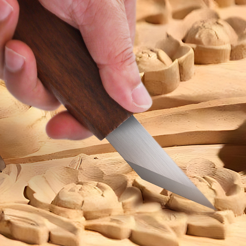 手作り精密彫刻ナイフ CRVブレード シャープポイント ウォ - Woodworking Joinery のレビューと価格
