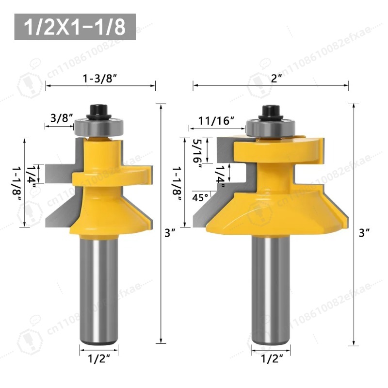 2個セット 1/2インチシャンク V溝＆タングルータービット - Woodworking Quote のレビューと価格