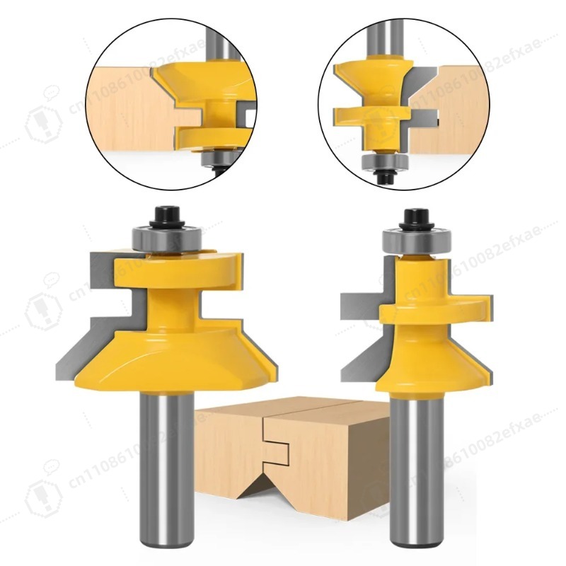2個セット 1/2インチシャンク V溝＆タングルータービット - Woodworking Quote のレビューと価格