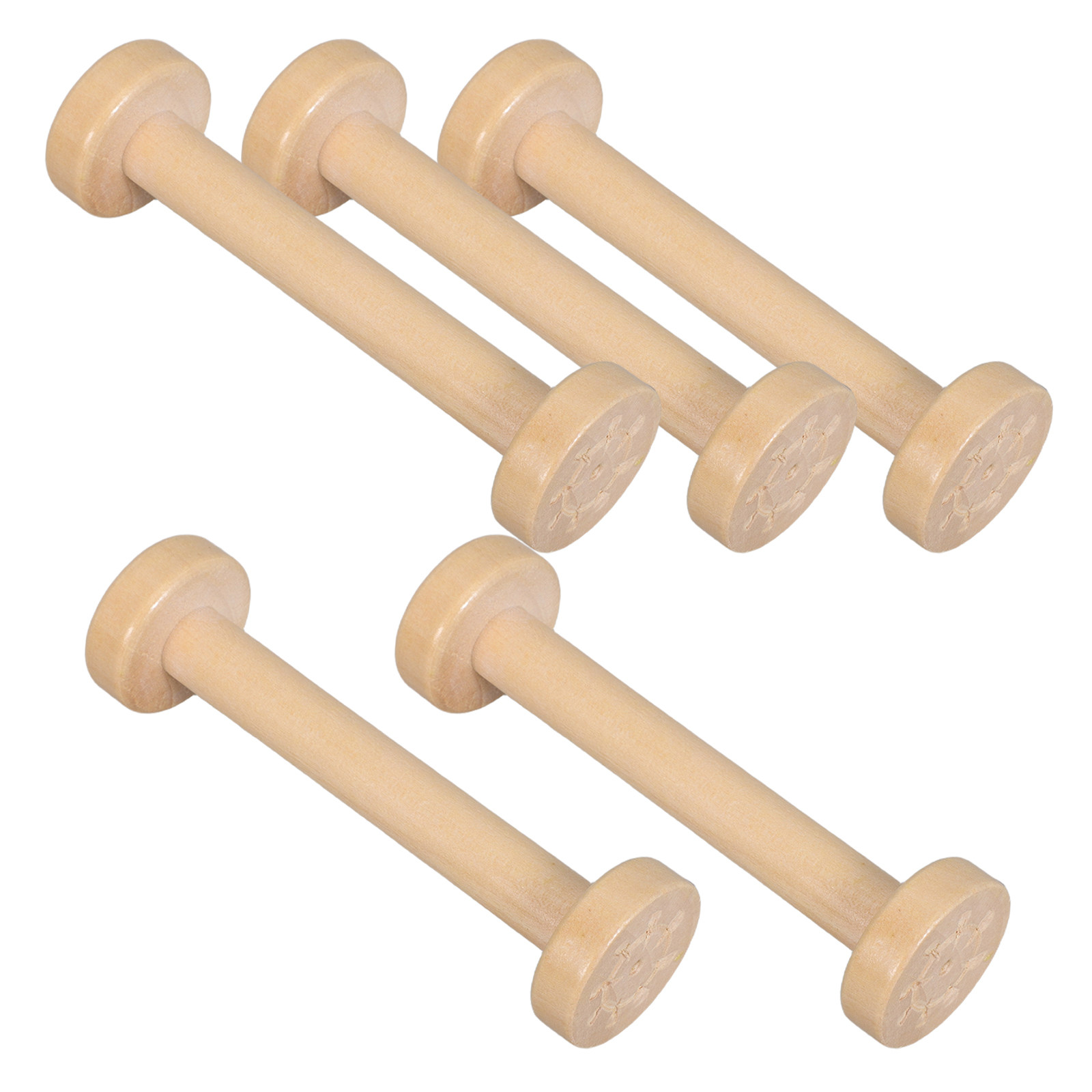 5個入り木製スプール ナチュラルヴィンテージボビン 手磨き仕 - Woodworking Ideas のレビューと価格