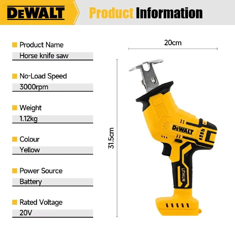 Dewalt ブラシレスレシプロソー 2800RPM 電動ソ - Woodworking Essential Tools のレビューと価格
