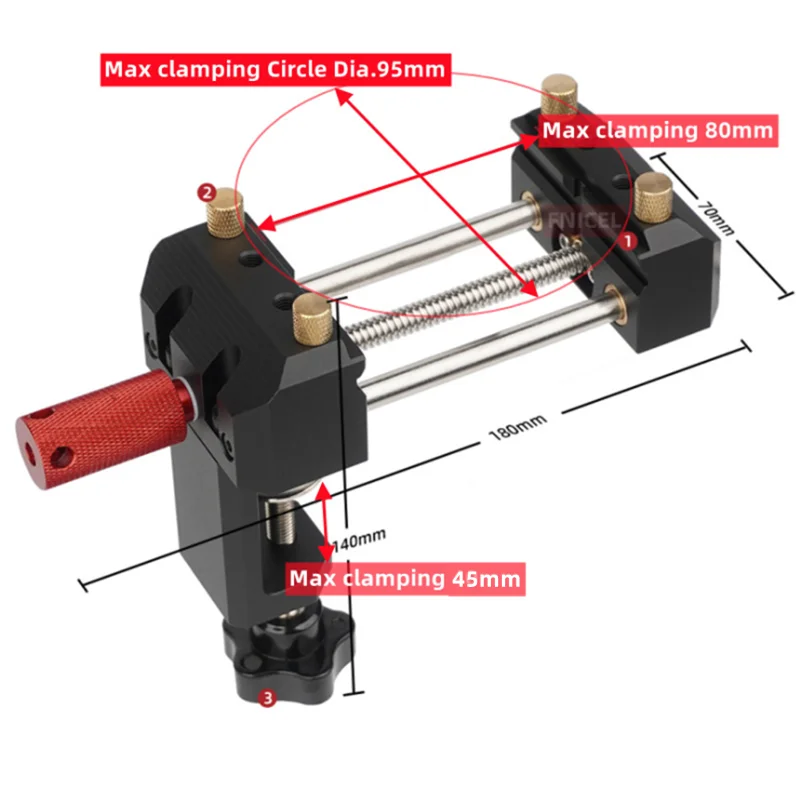 多機能アルミ合金テーブルバイス精密ベンチバイス80MMジョー - Woodworking Vise のレビューと価格