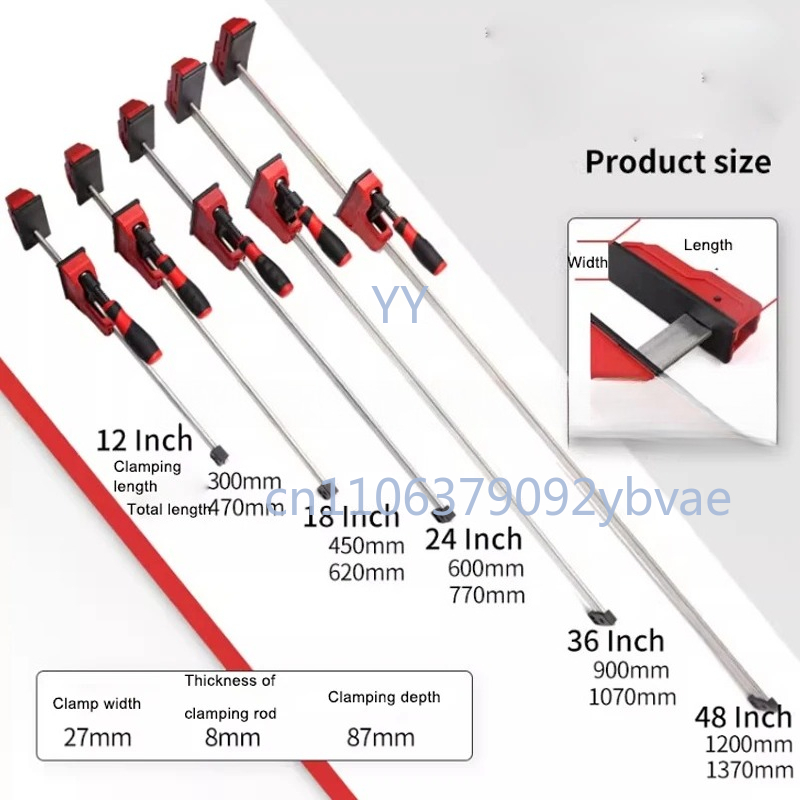 ヘビーデューティー平行クランプ 12インチ 18インチ 24 - Woodworking Quick Clamps のレビューと価格