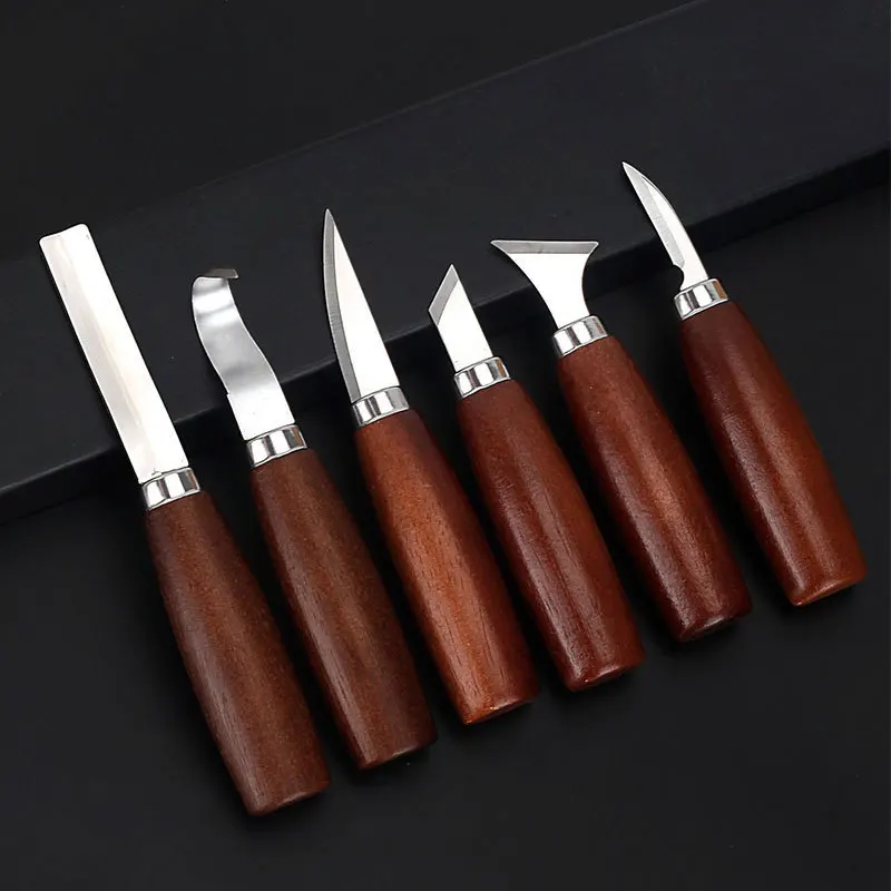 6 個のツールセット木彫り用チゼル木工カッターハンドツールセ - Wood Chisel Set のレビューと価格
