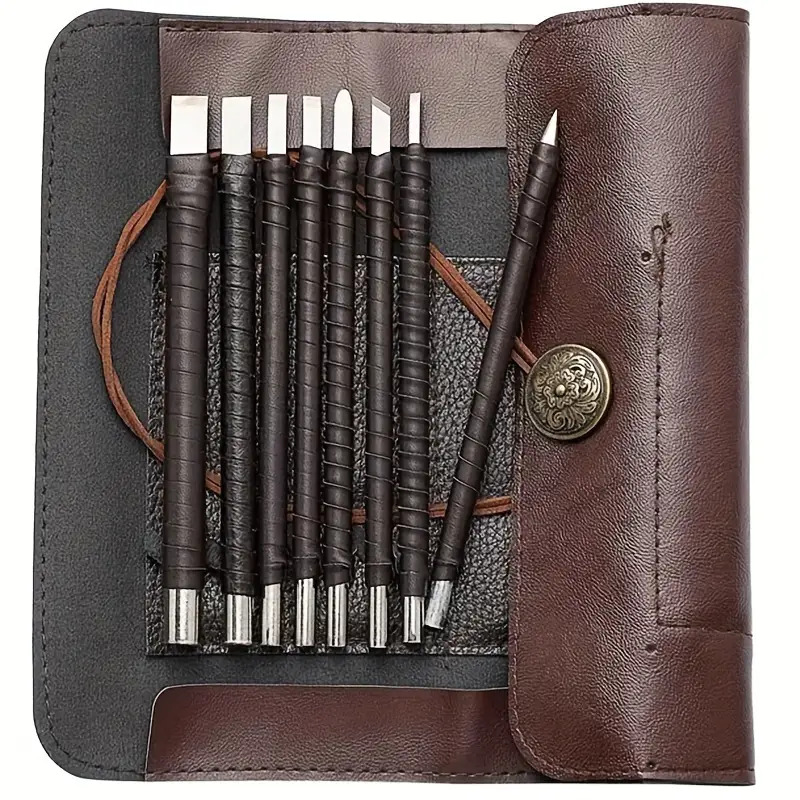 ‌ 8本組タングステン鋼彫刻刀セット - 石/木/金属彫刻用 - Wood Chisel Set のレビューと価格