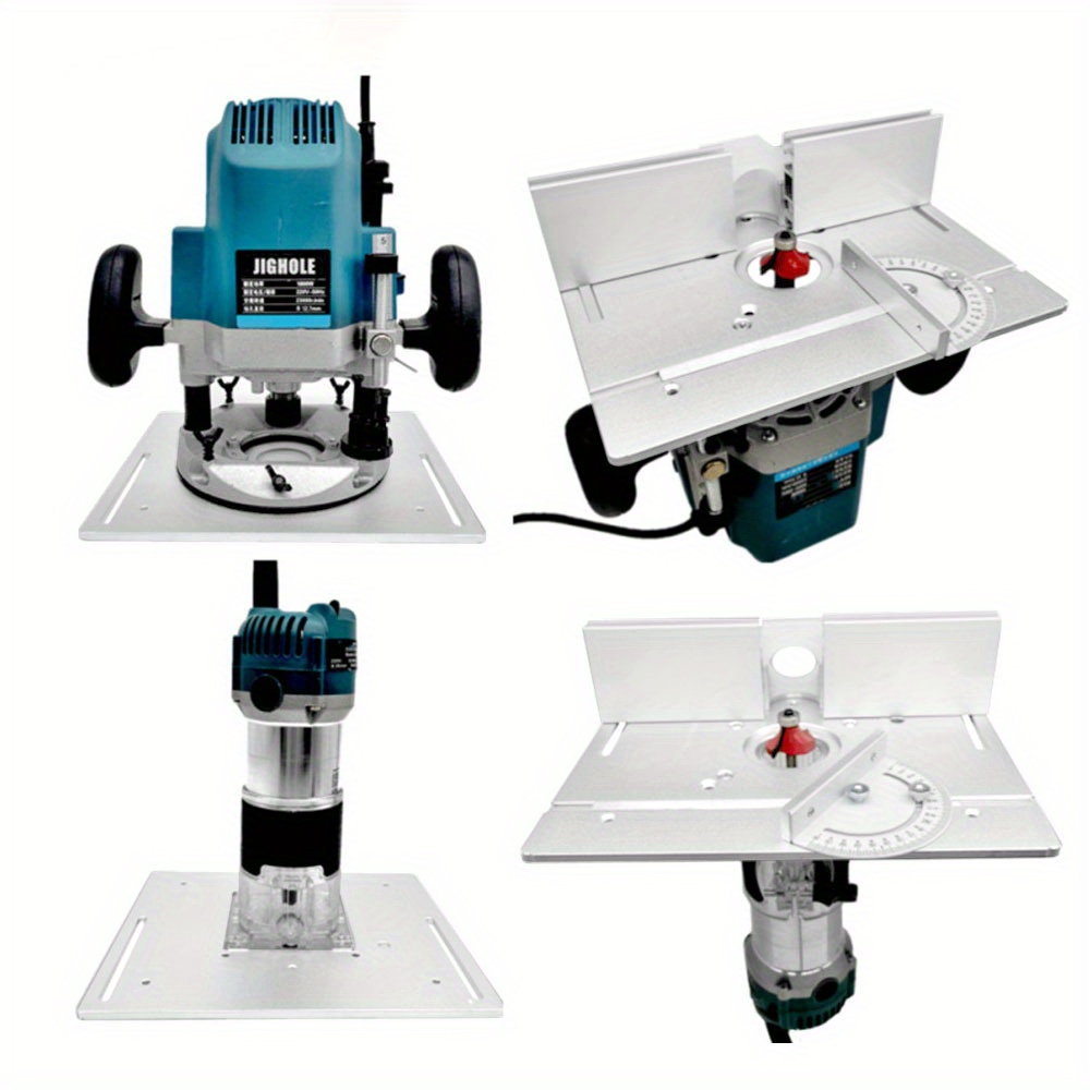 アルミルーターデスクトップインサートボード、角度付きガイドレ - Woodworking Router のレビューと価格