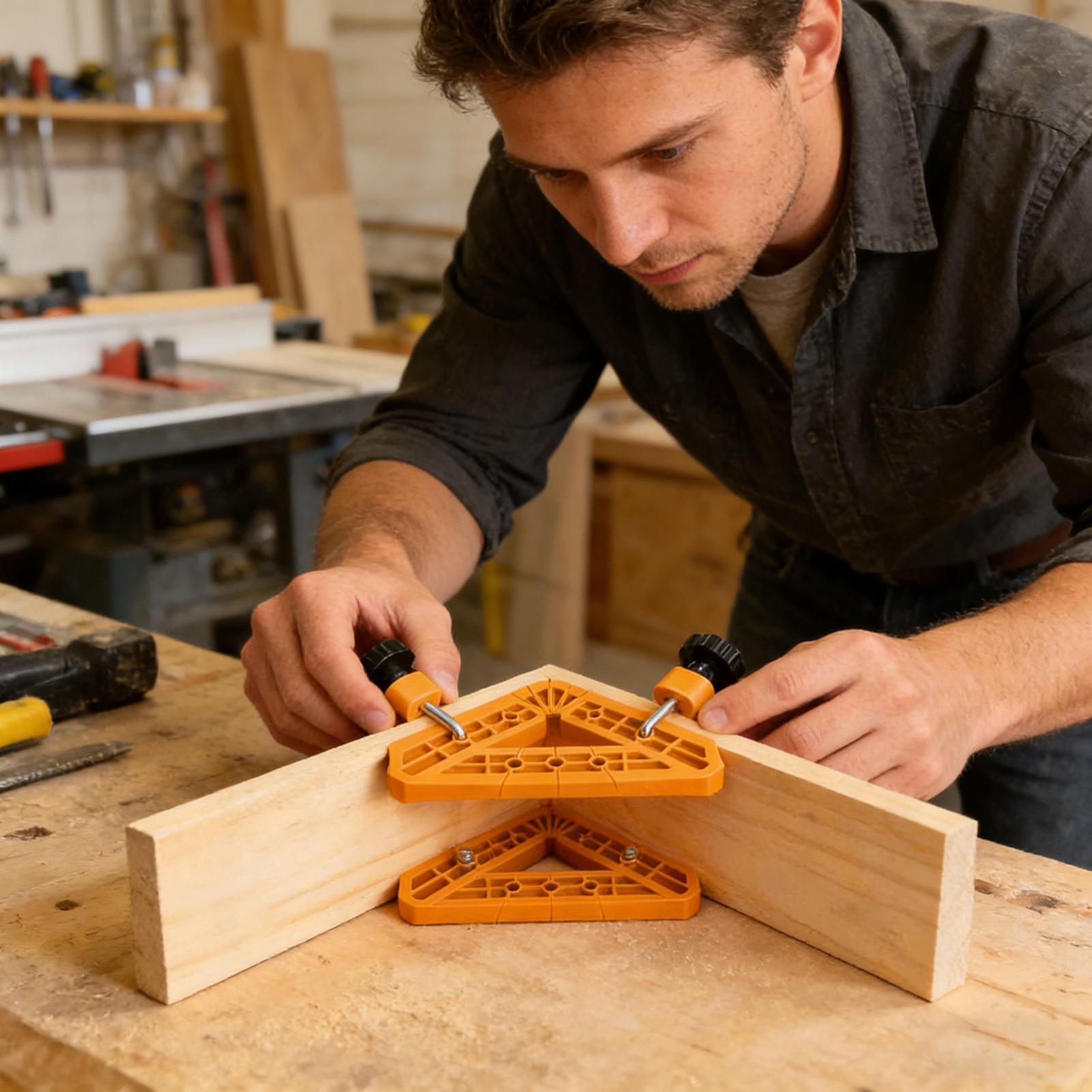 90度クランプ6個入り 90度再利用可能ツール 木工キャビネ - Woodworking Art のレビューと価格