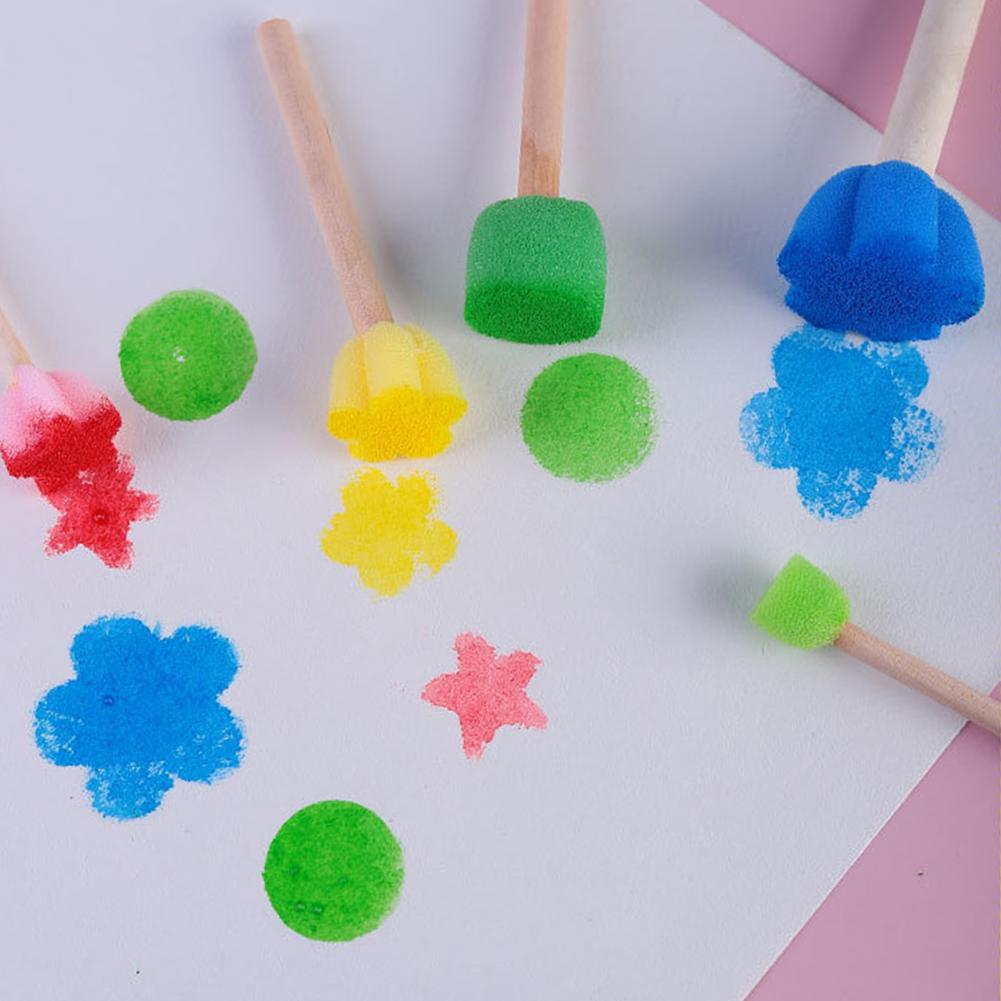 ペイントスポンジ,木製ハンドル付き日曜大工ステンシル,子供用 - Woodworking Kit のレビューと価格