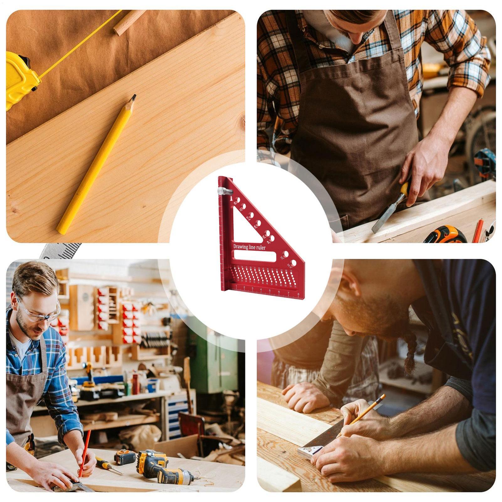 3D スクエア木工 22.5-90 度高精度マルチアングルレ - Woodworking For Engineers のレビューと価格
