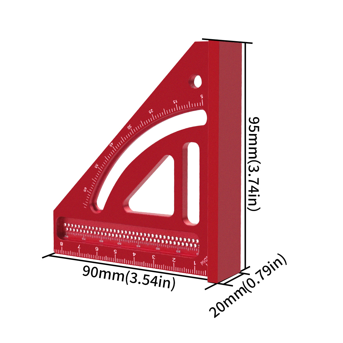 マルチ角度測定定規、木工直角分度器、アルミマイター三角定規、 - Woodworking For Engineers のレビューと価格