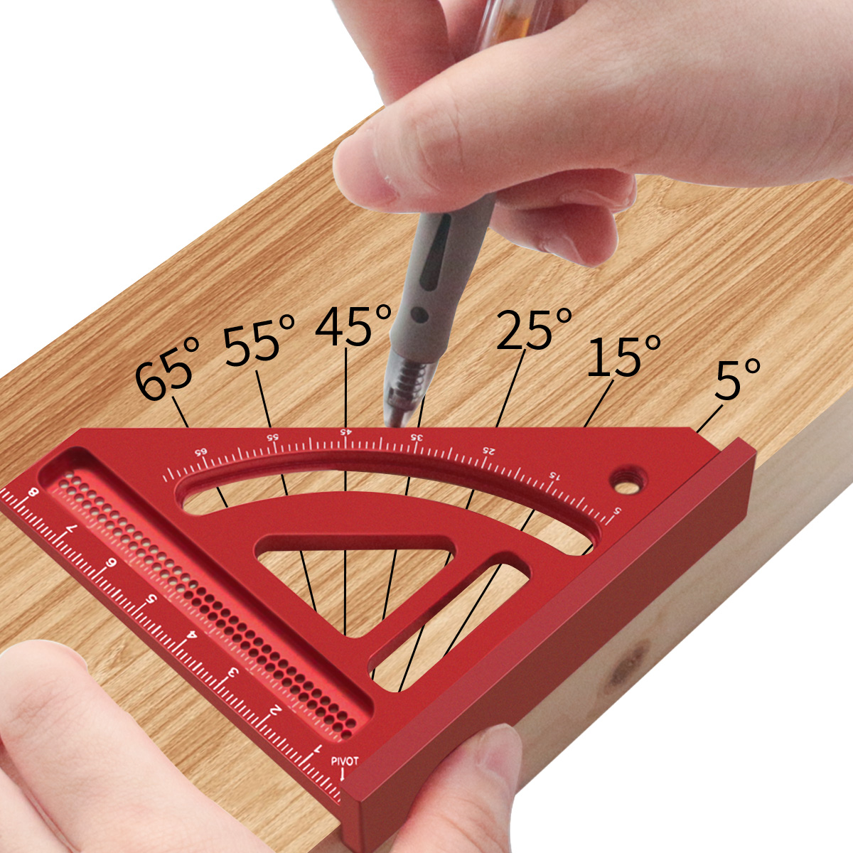 マルチ角度測定定規、木工直角分度器、アルミマイター三角定規、 - Woodworking For Engineers のレビューと価格
