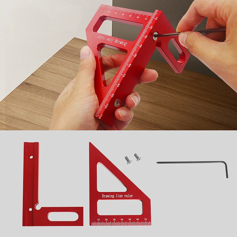 木工用直角定規 アルミ合金製マイター三角定規 高精度レイアウ - Woodworking For Engineers のレビューと価格
