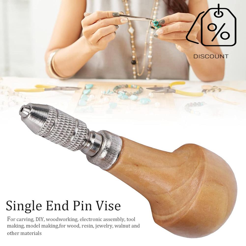 3 個のピンバイスセット精密チャック付き木製ステンレス鋼ハン - Woodworking Vise のレビューと価格