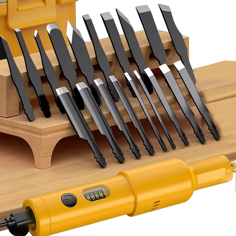40W木工彫刻機 電動彫刻ナイフ 20枚刃付き リチウム電動 - Woodworking Joinery のレビューと価格