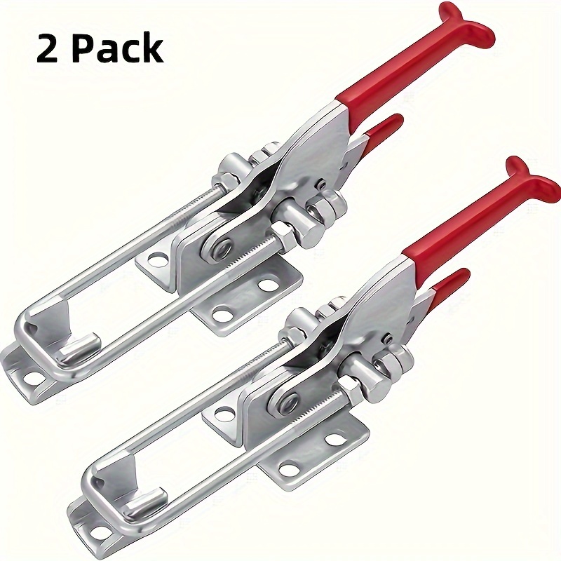 2個の高耐久クランプ 調整可能なU字型セルフロックバックルク - Woodworking Quick Clamps のレビューと価格